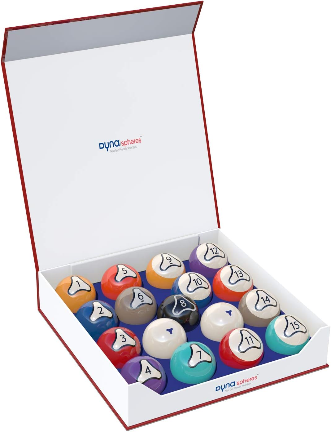 Platinum Belgian Pool Balls Set 2-1/4" with Racks