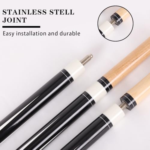 58" Canadian Maple Pool Cue – 13mm Tip