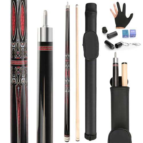 Kmise 58" Maple Pool Cue with Case