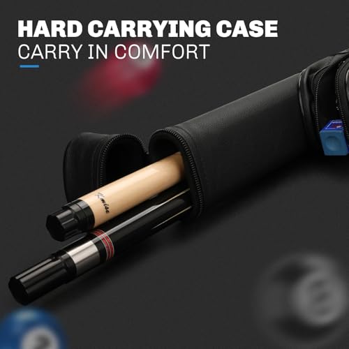 Kmise 58" Maple Pool Cue with Case