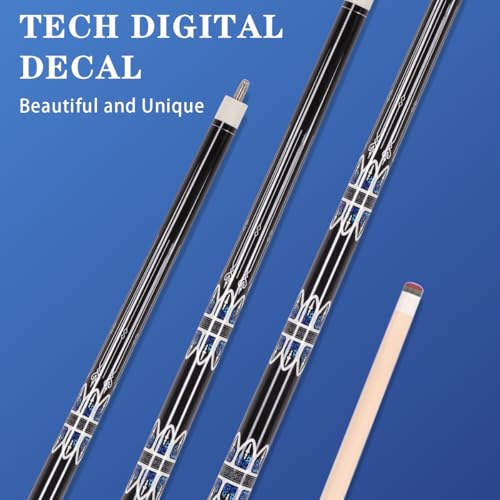 58" Canadian Maple Pool Cue – 13mm Tip