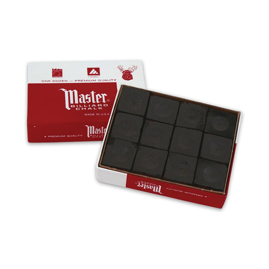 Master Billiard/Pool Cue Chalk Box, 12 Cubes