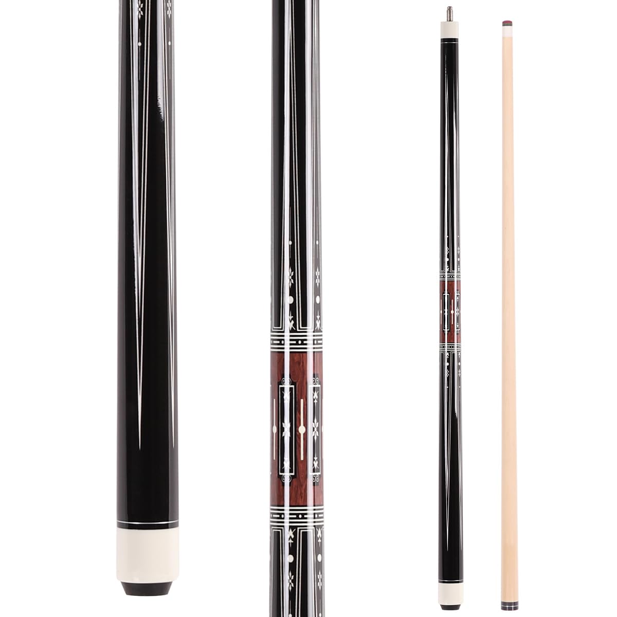 58" Canadian Maple Pool Cue – 13mm Tip