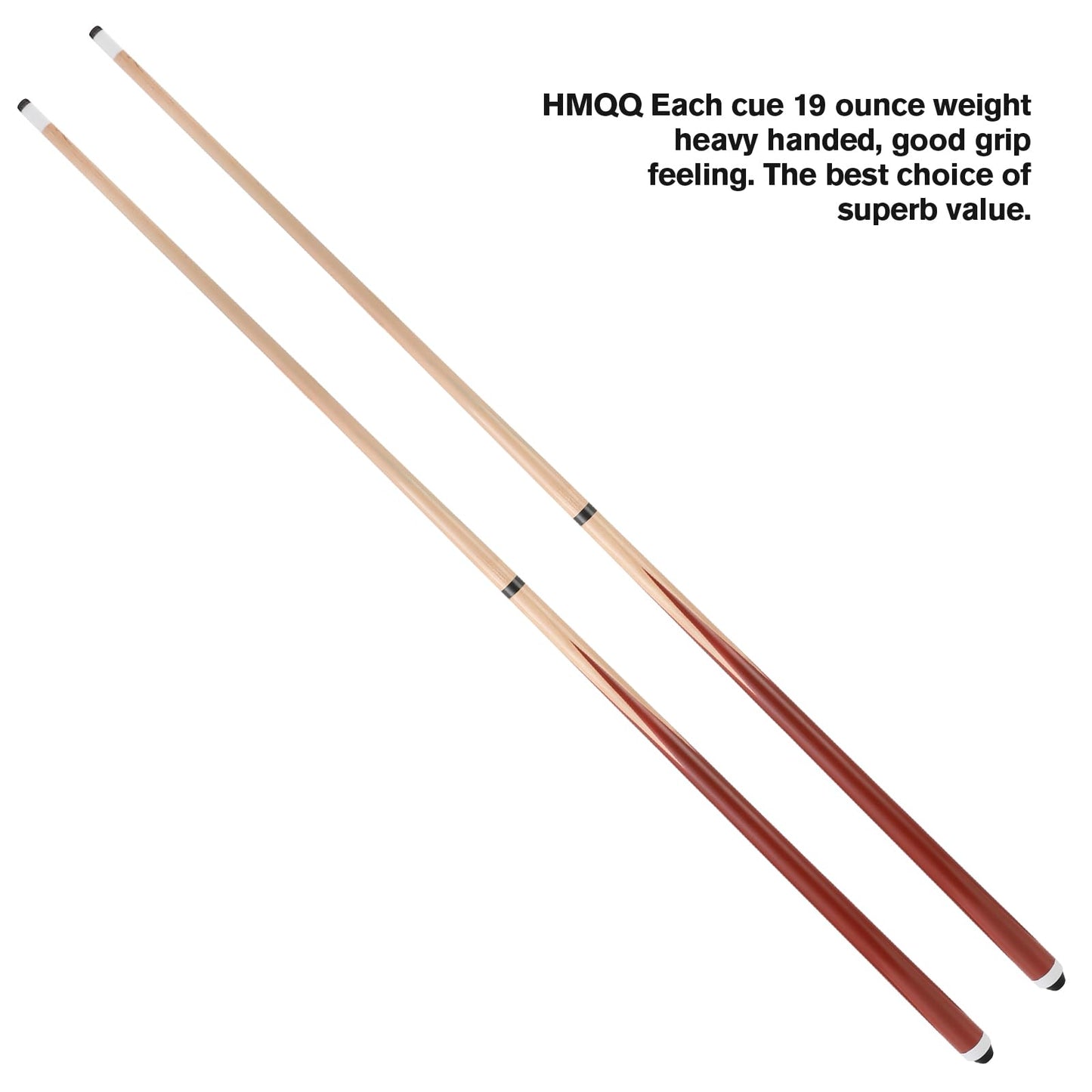 2-Piece Coffee Pool Cue Stick 20oz – 13mm Tip