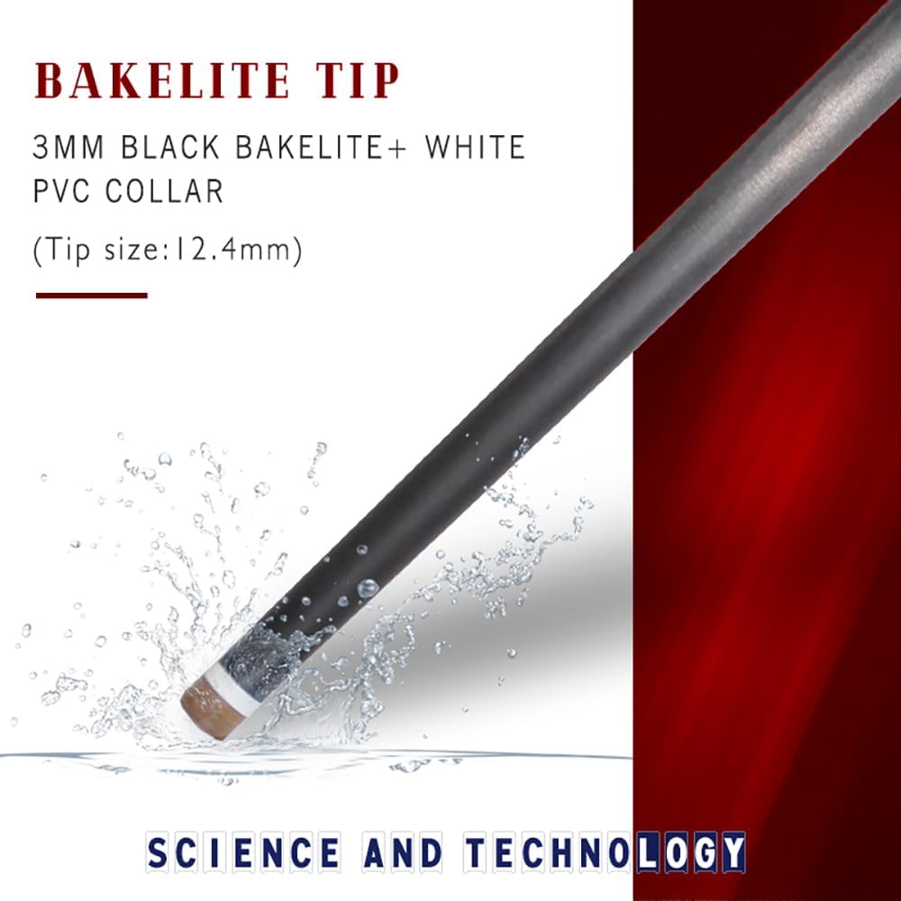 OKHEALING 58" Carbon Fiber Pool Cue