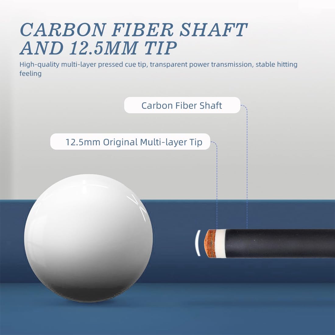 KONLLEN 58" Carbon Fiber Pool Cue