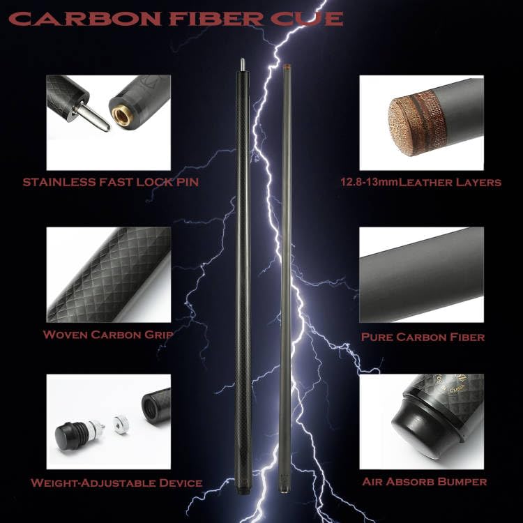 CROWN ME Carbon Fiber Pool Cue