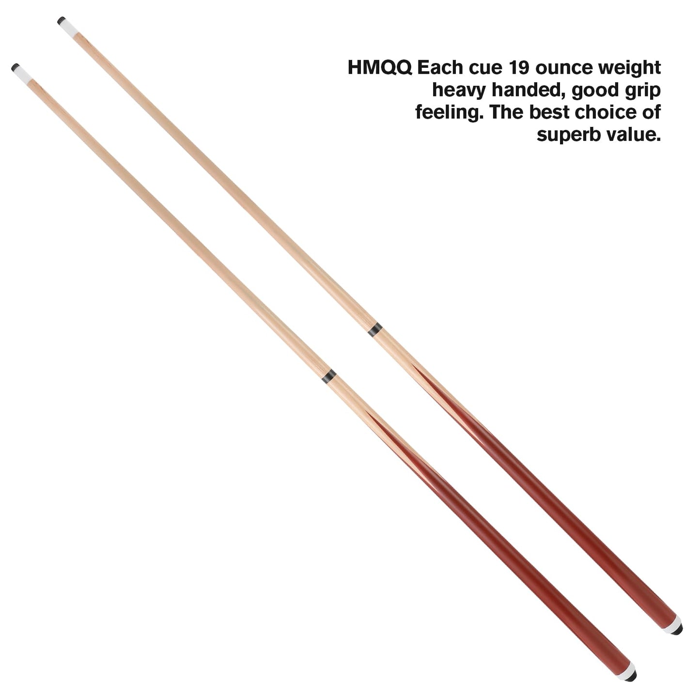 2-Piece Coffee Pool Cue Stick 20oz – 13mm Tip