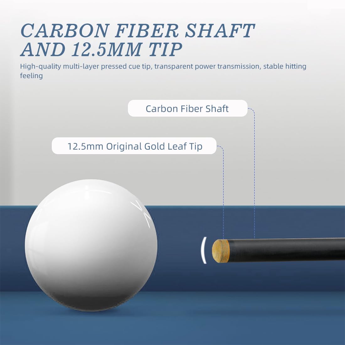 KONLLEN 58" Carbon Fiber Pool Cue