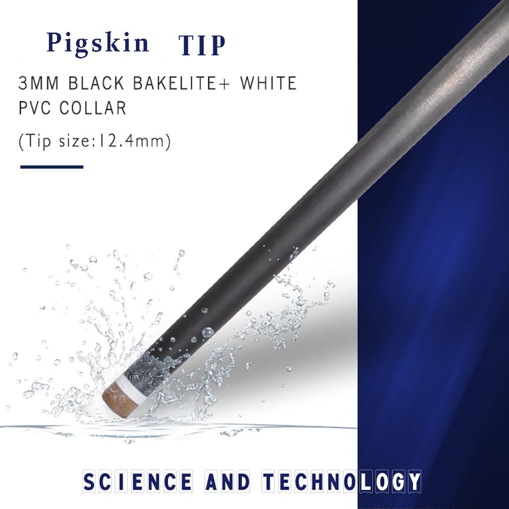 OKHEALING 58" Carbon Fiber Pool Cue