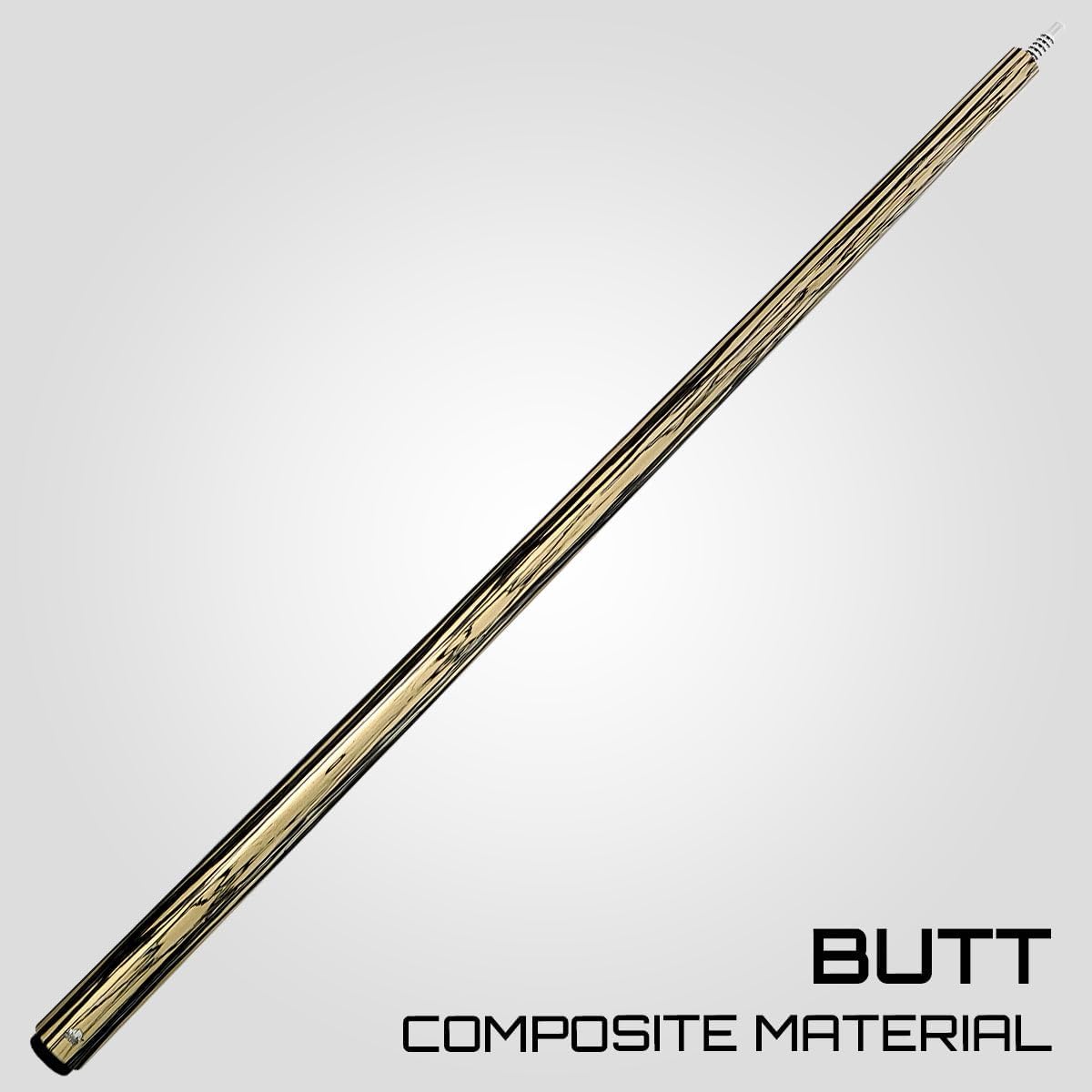 RHINO Retro Pool Cue – Ebony, 12.5mm Tip