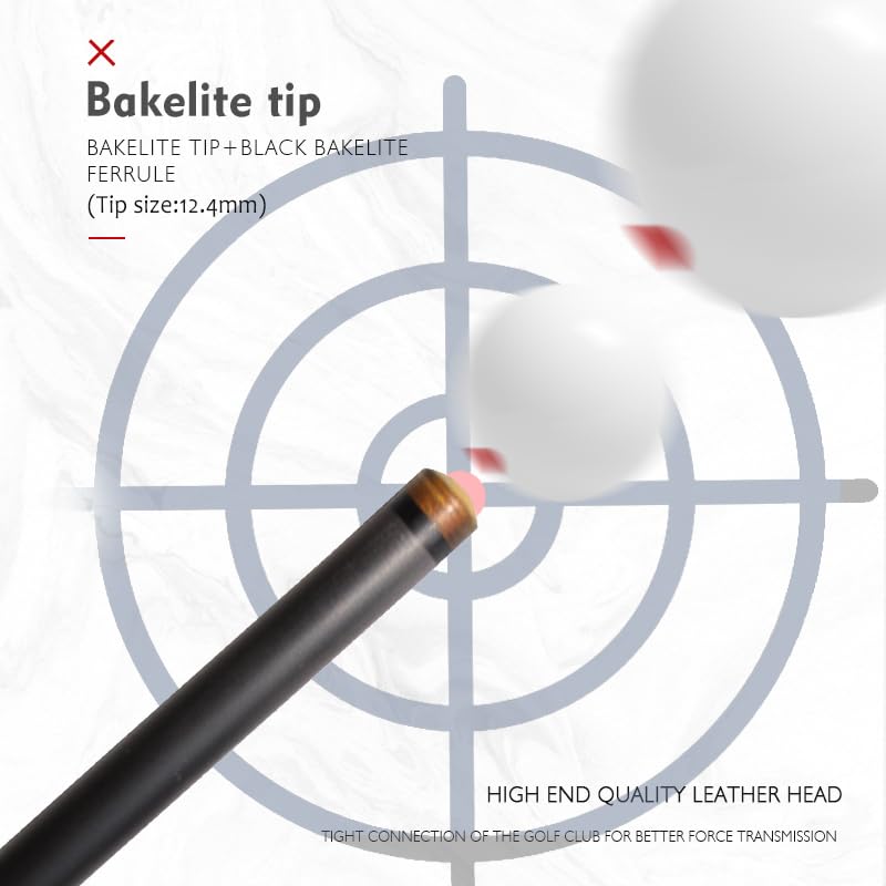 OKHEALING 58" Carbon Fiber Pool Cue