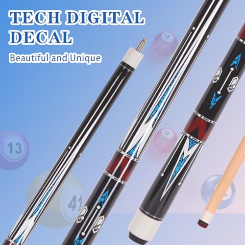 58" Canadian Maple Pool Cue – 13mm Tip