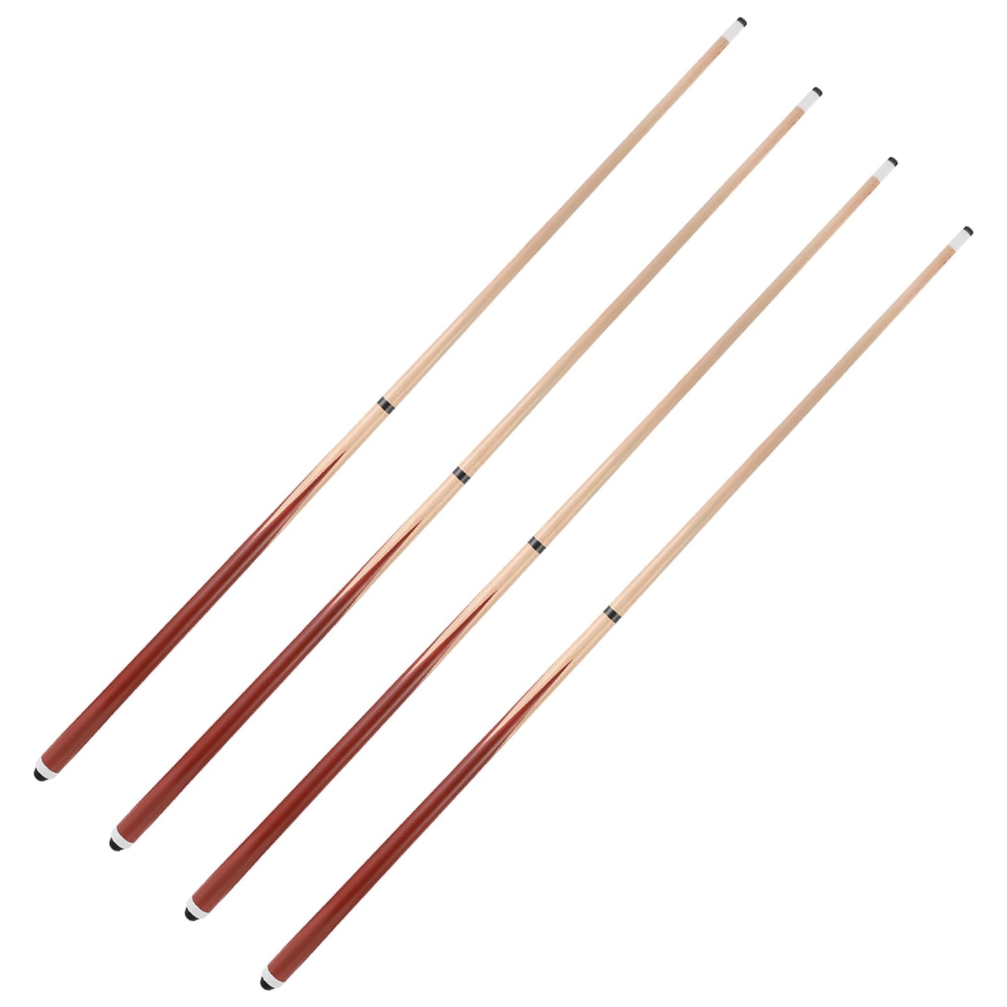 58" 2-Piece Coffee Pool Cue 20oz