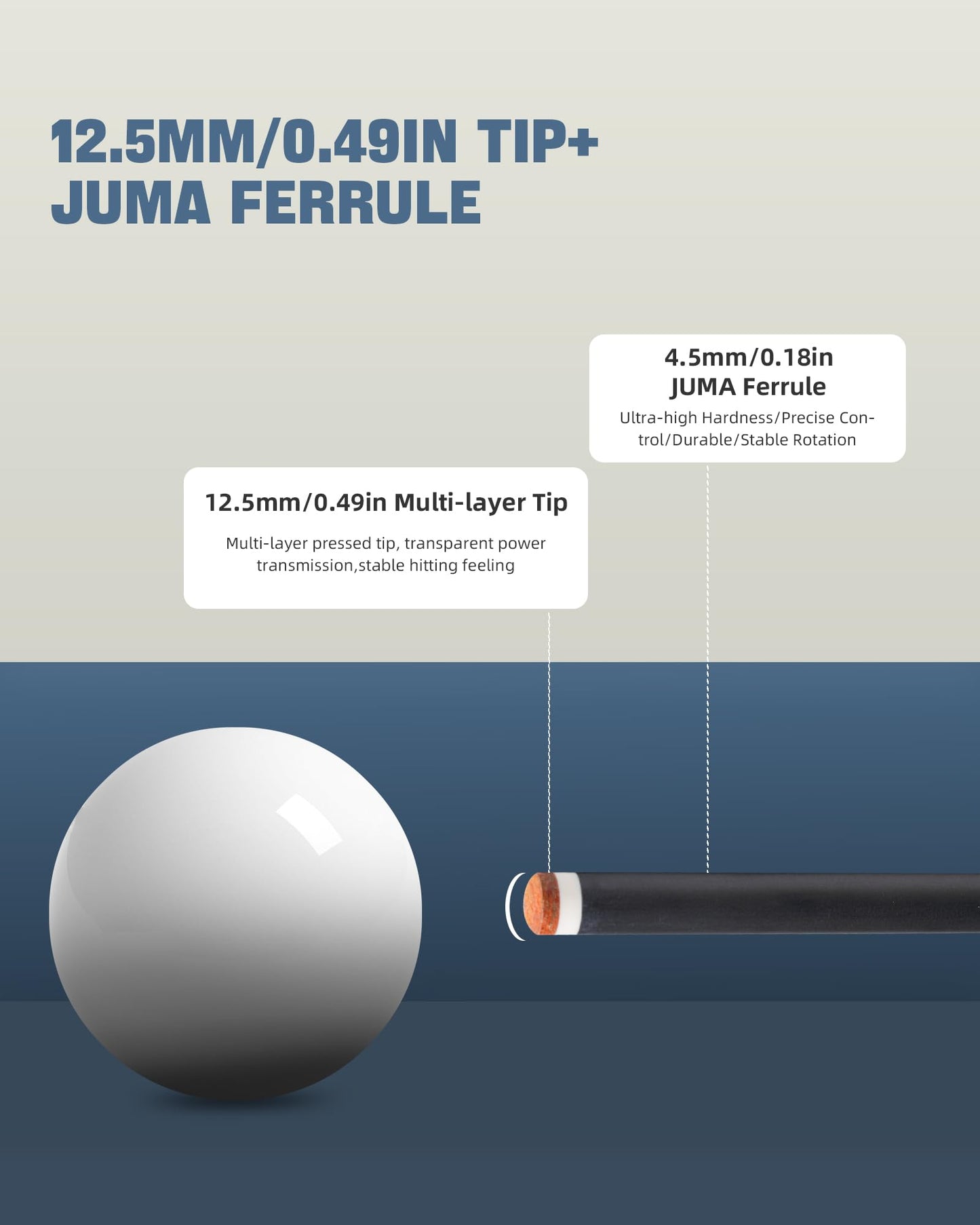 KONLLEN 58" Carbon Fiber Pool Cue