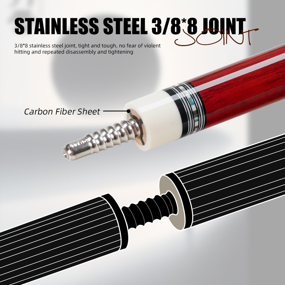 KONLLEN AXA Carbon Fiber Pool Cue
