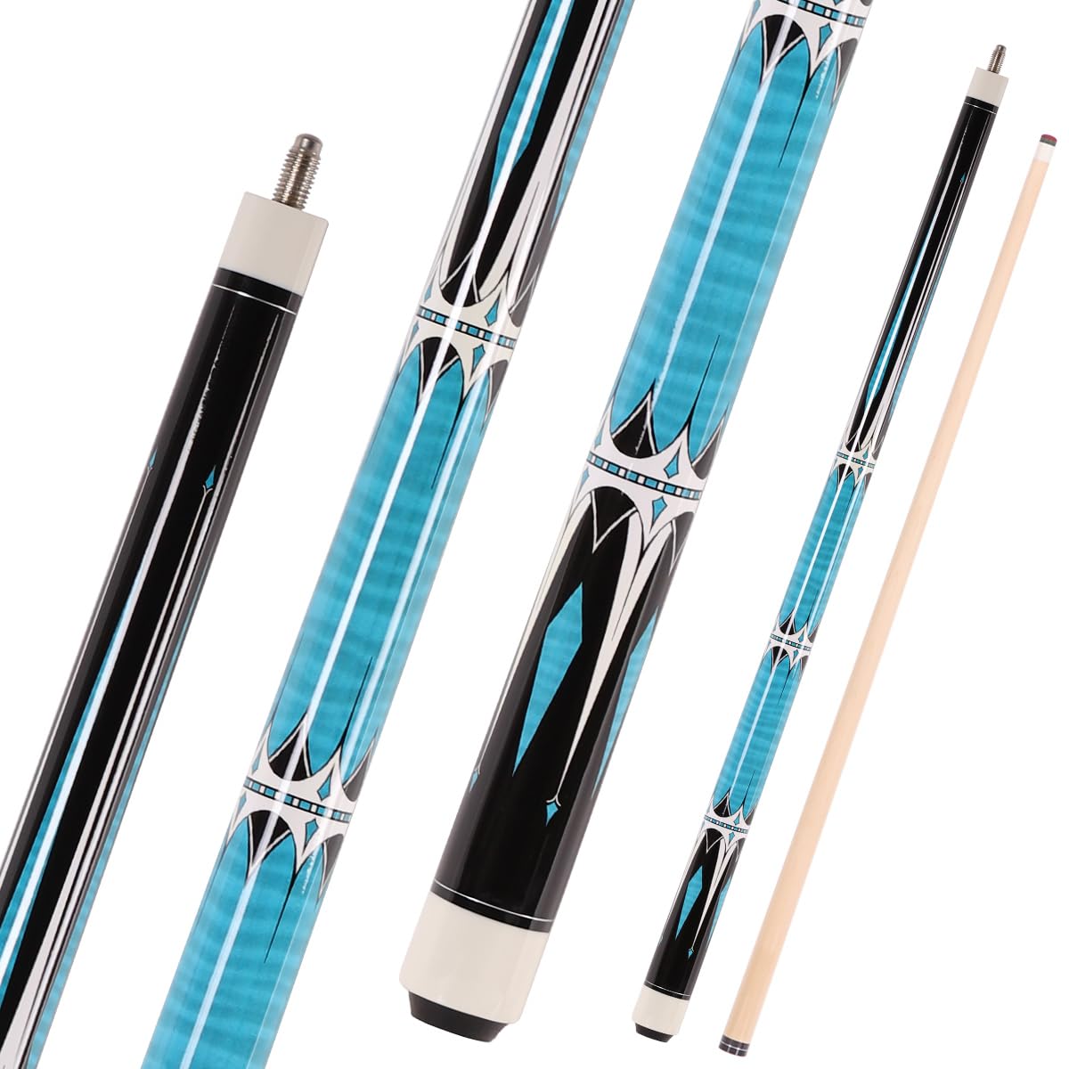 58" Canadian Maple Pool Cue – 13mm Tip