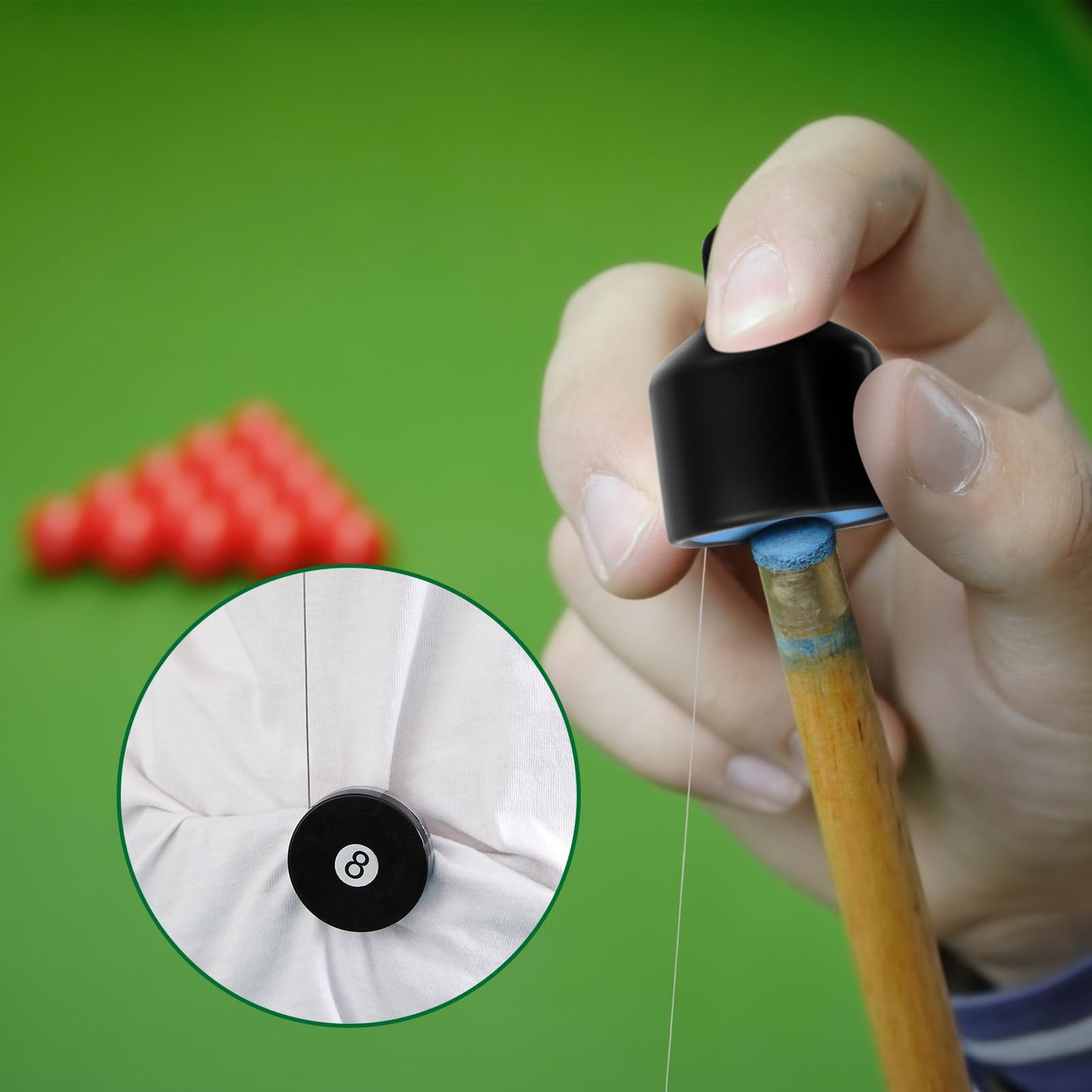 Lewtemi Retractable Pool Cue Chalk Holder – 2pcs