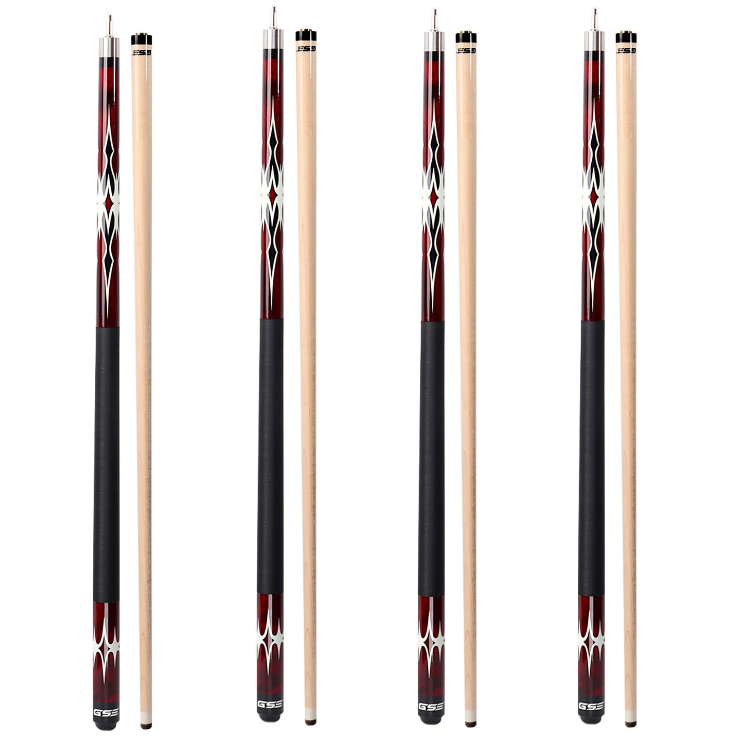 GSE 58" 2-Piece Maple Pool Cue – 18-21oz