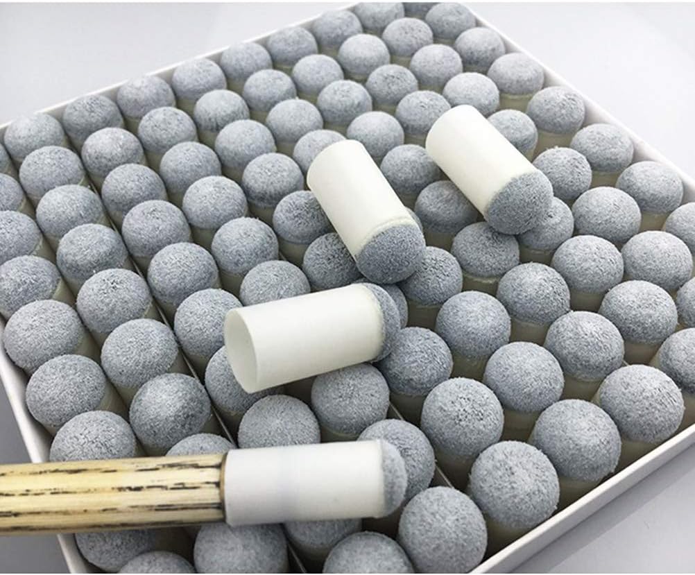 Pengxiaomei 40pcs Slip-On Pool Cue Tips (4 Sizes)