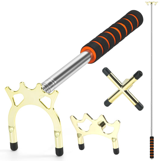 Pool Bridge Stick Retractable with Brass Head