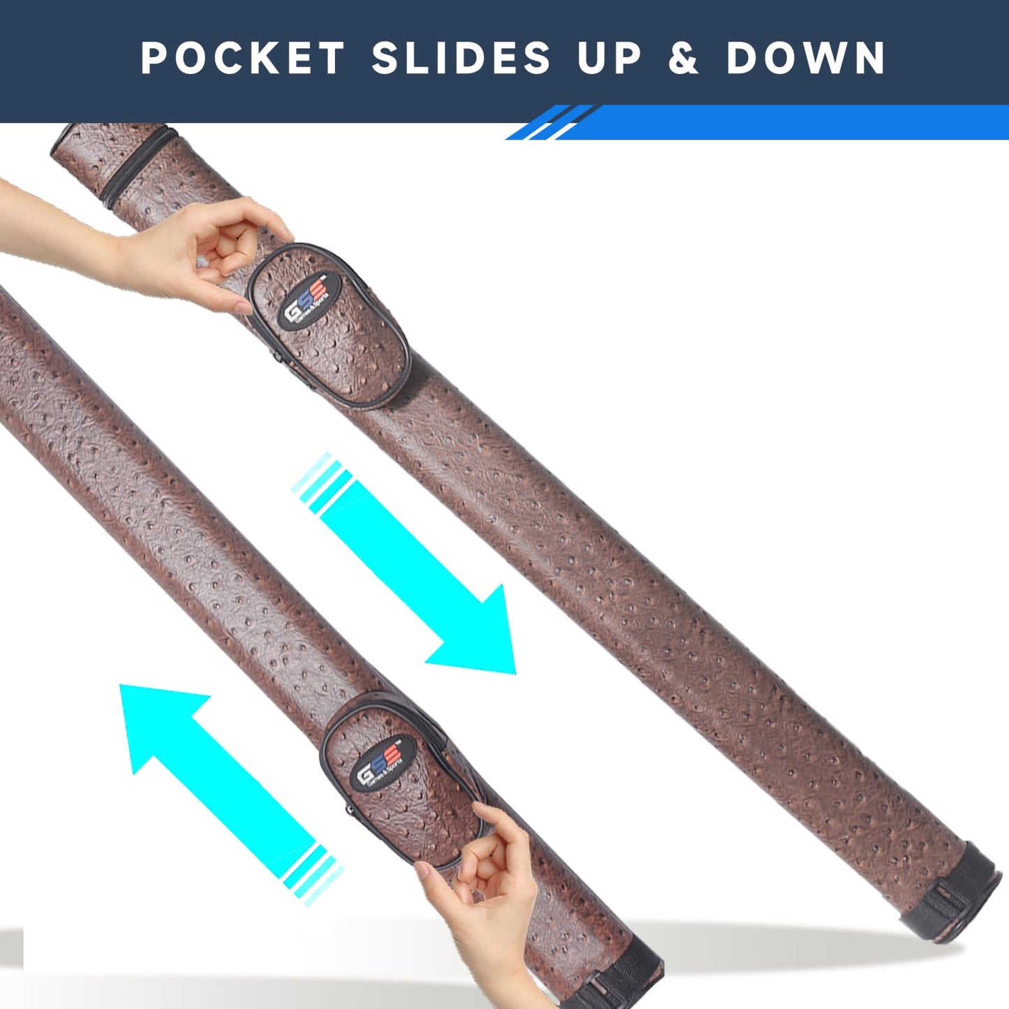 GSE Deluxe Hard Billiard Cue Case – 1x1