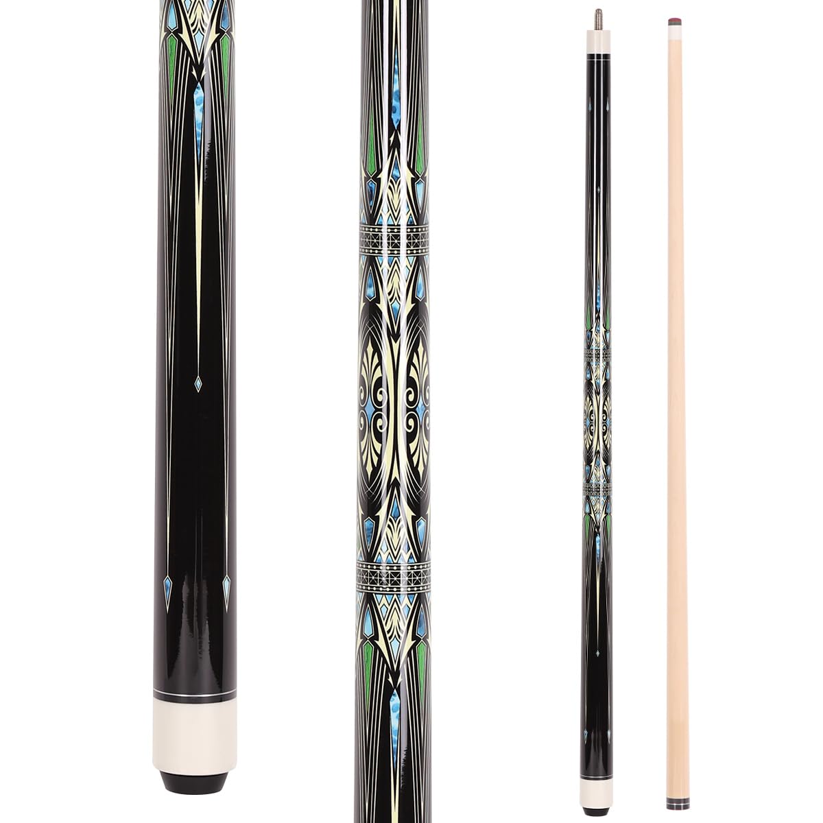 58" Canadian Maple Pool Cue – 13mm Tip