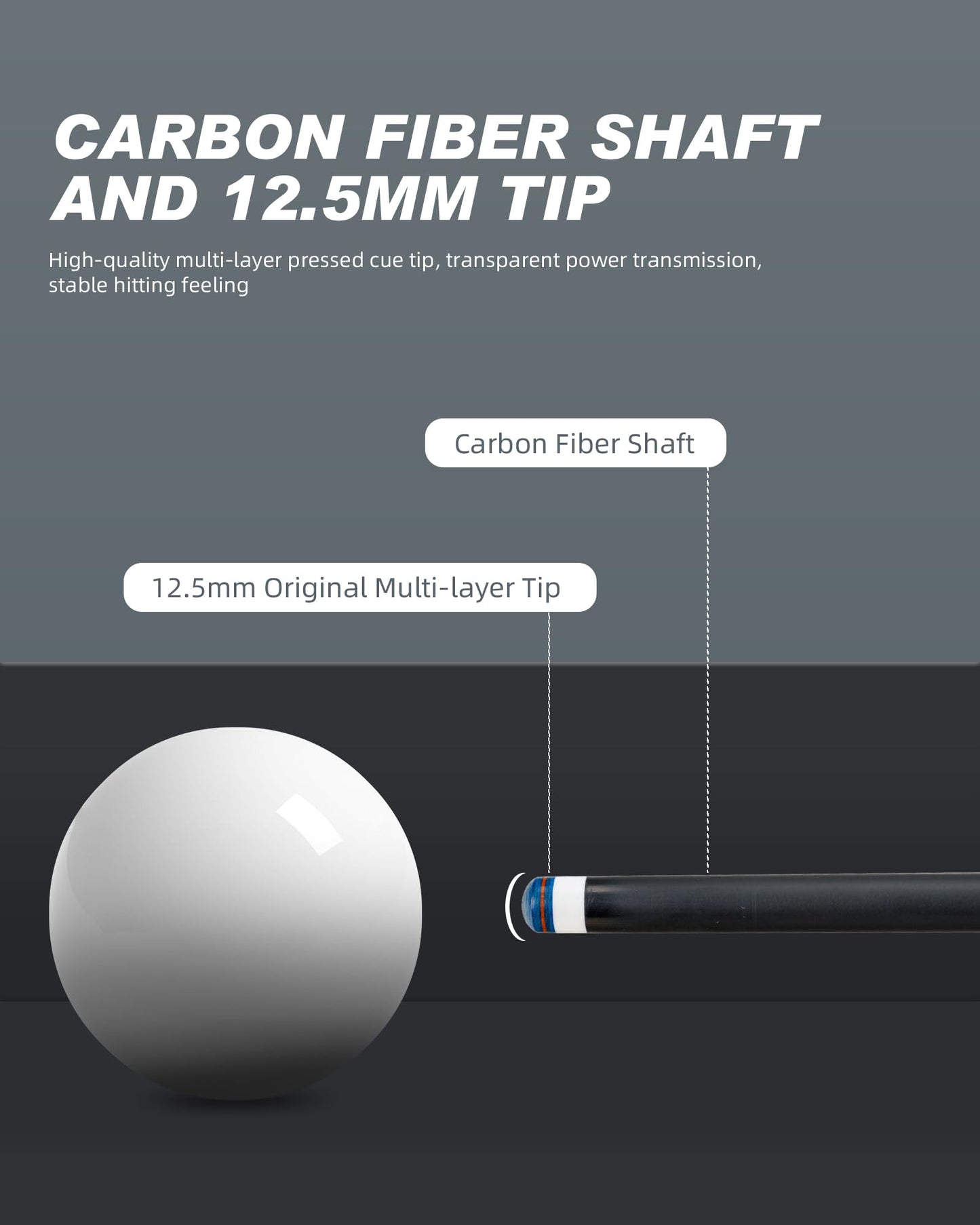 CRICAL 58" Carbon Fiber Pool Cue