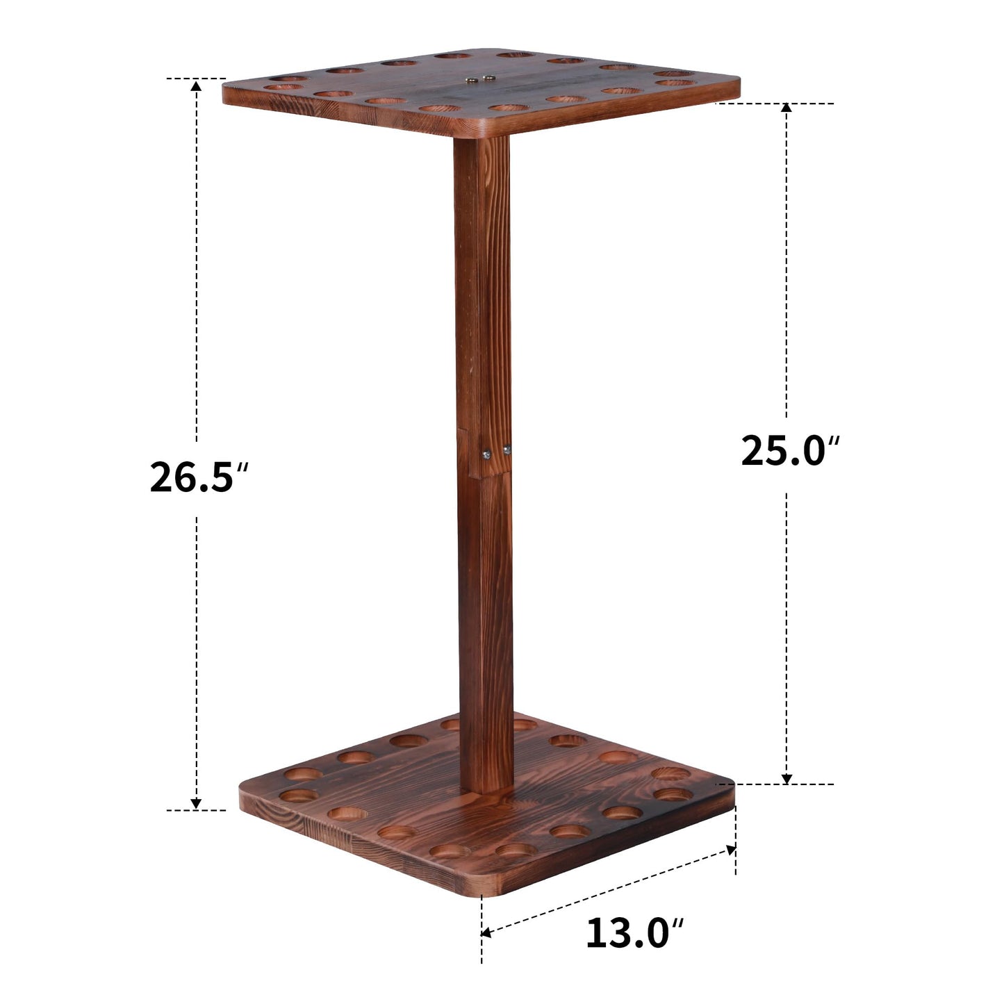 Rotating 15-Stick Pool Cue Rack
