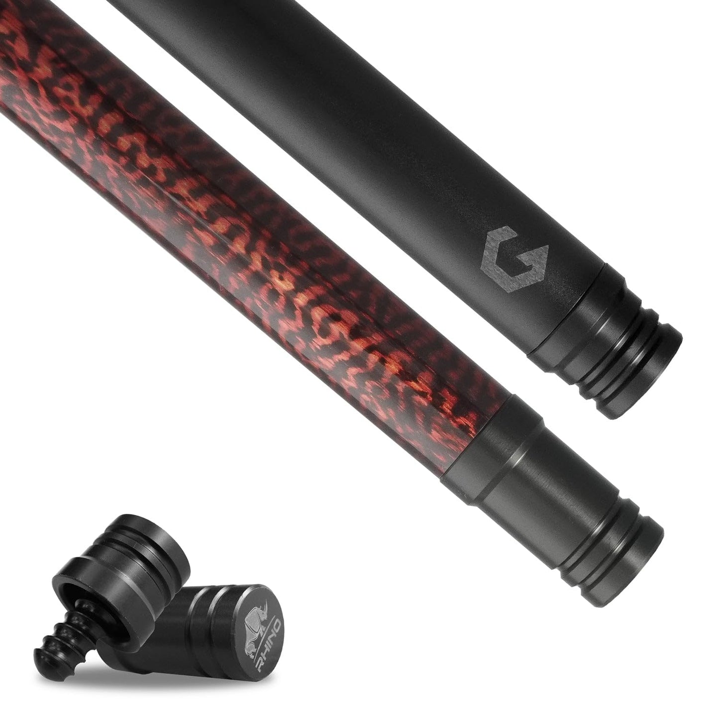 RHINO G-w Series Pool Cue – 12.5mm Tip, Exotic Woods