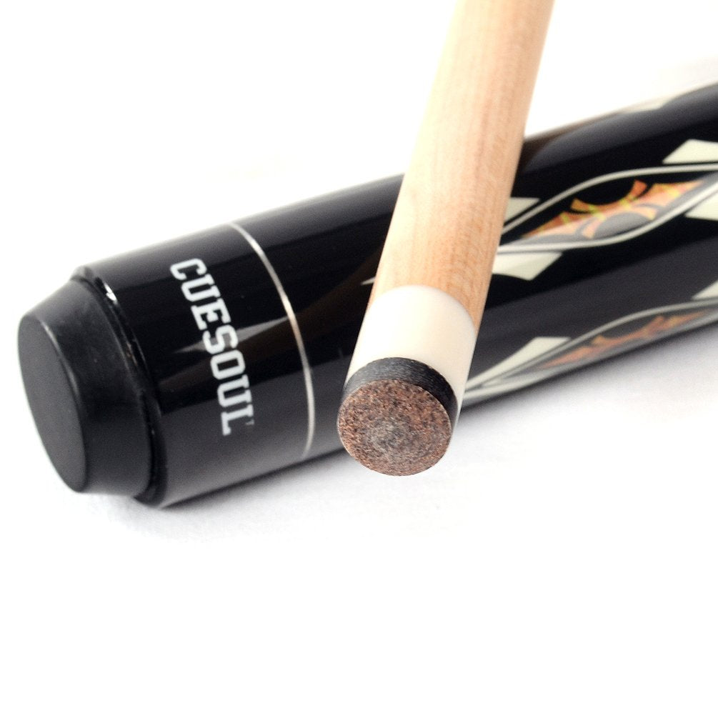 CUESOUL 2-Pack Pool Cue Sticks with Hard Case