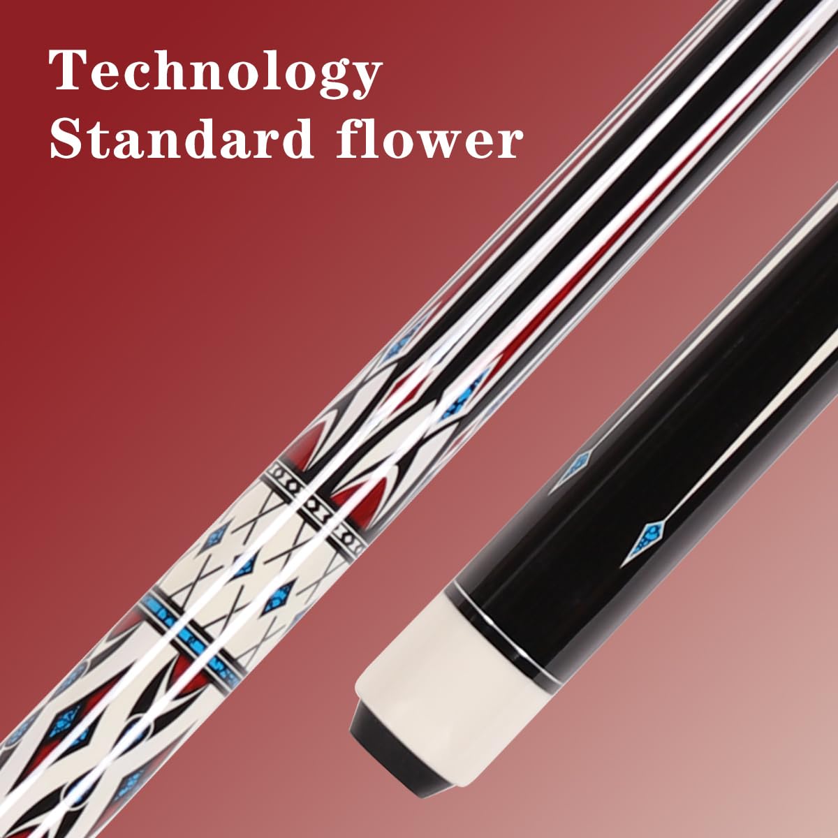 58" Canadian Maple Pool Cue – 13mm Tip