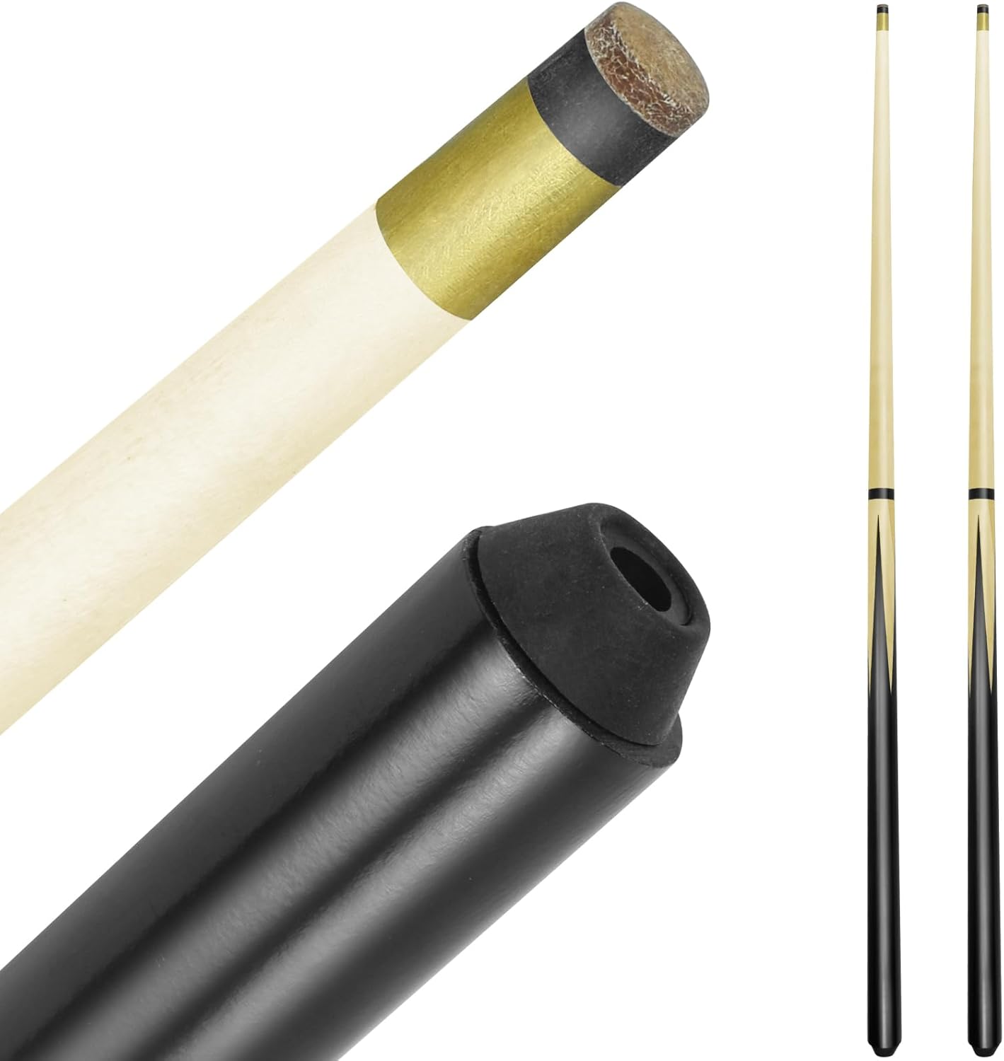 36" Pool Cue Sticks 2-Pack