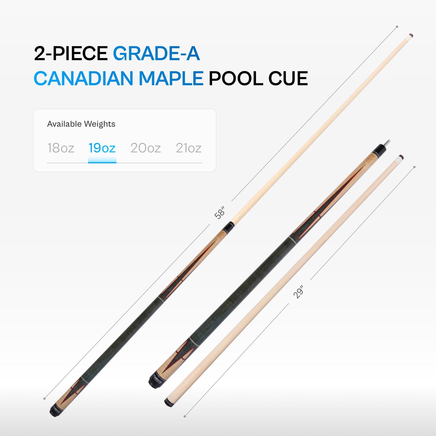 PEARSON Prestige 58" Maple Pool Cue