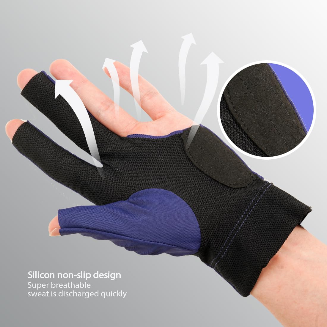 KONLLEN Adjustable Billiard Gloves