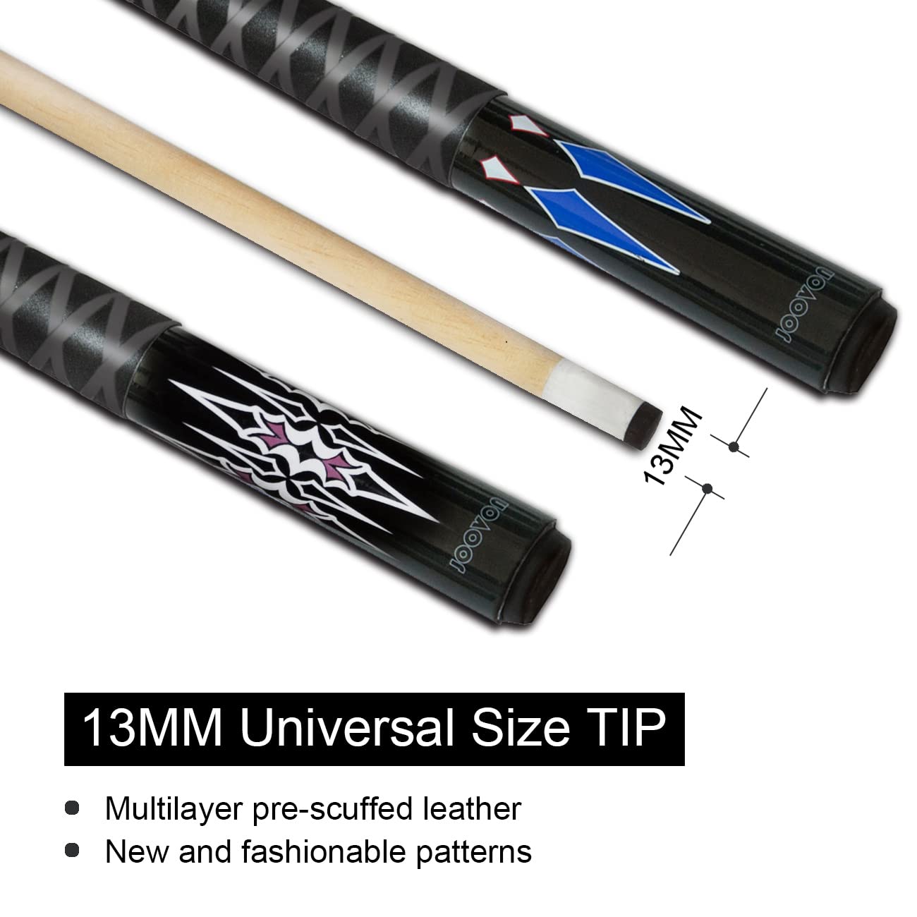 Pool Cue Set – 2 or 4 Pack, 58", 13mm Tip