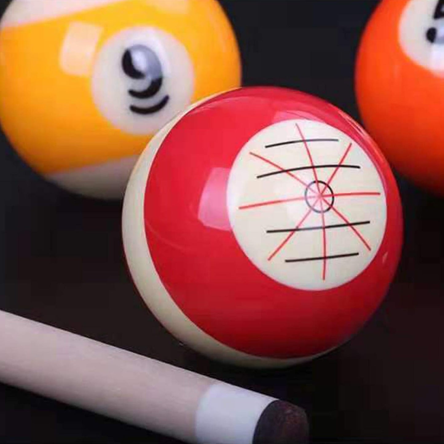 Billiards Cue Ball Practice Trainer for 8-Ball