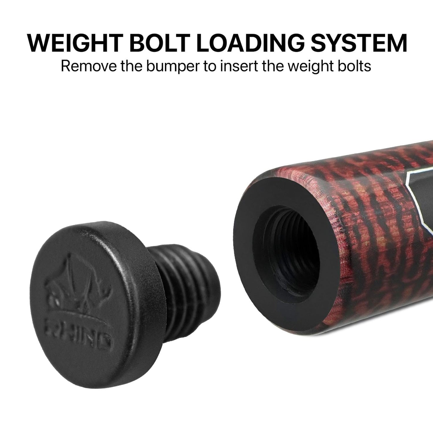 RHINO G-w Series Pool Cue – 12.5mm Tip, Exotic Woods