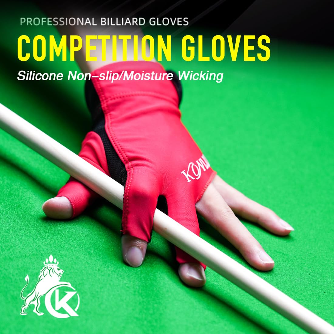 KONLLEN Adjustable Billiard Gloves