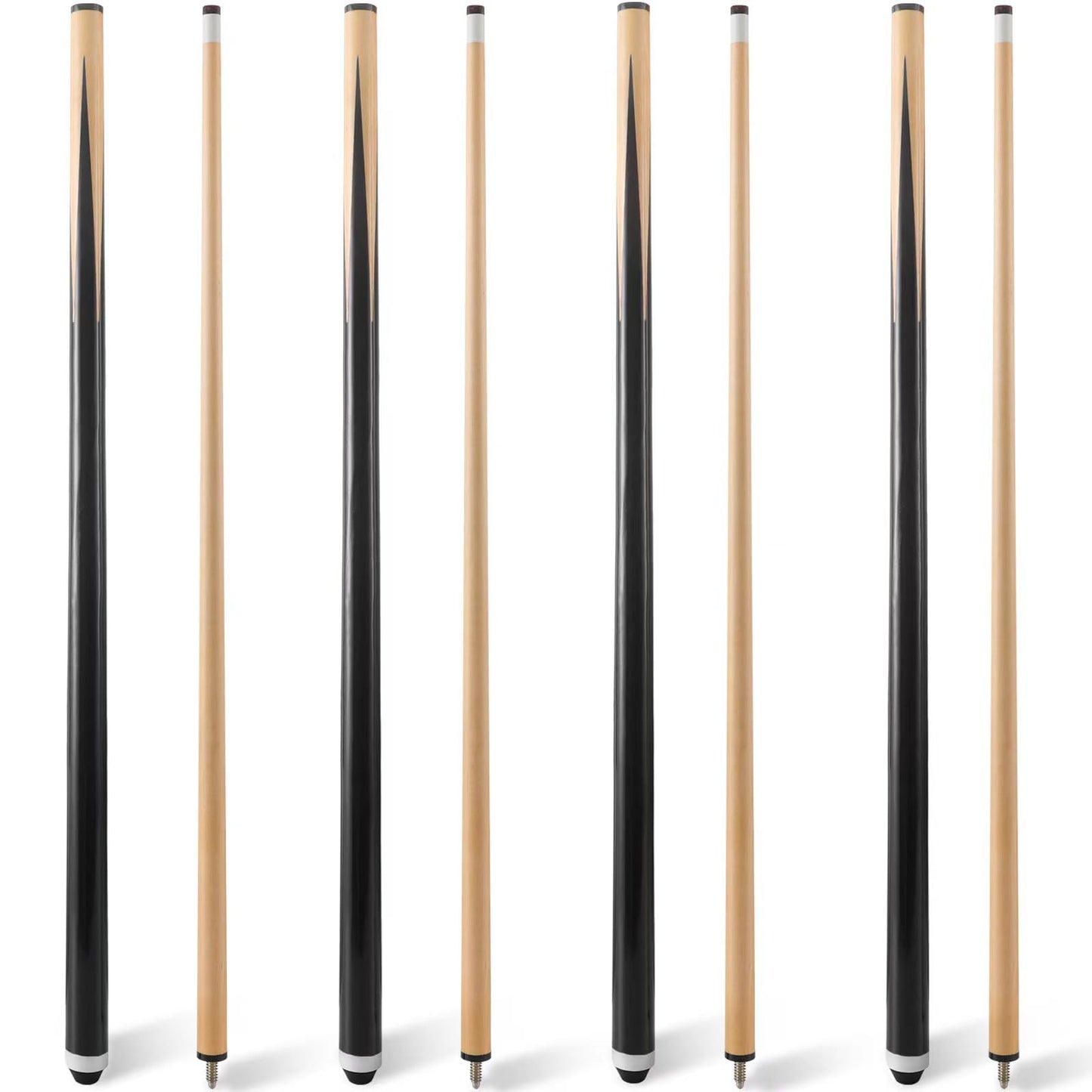 Pool Cue Sticks Set – 36-58" 13mm Tip, 14-20oz