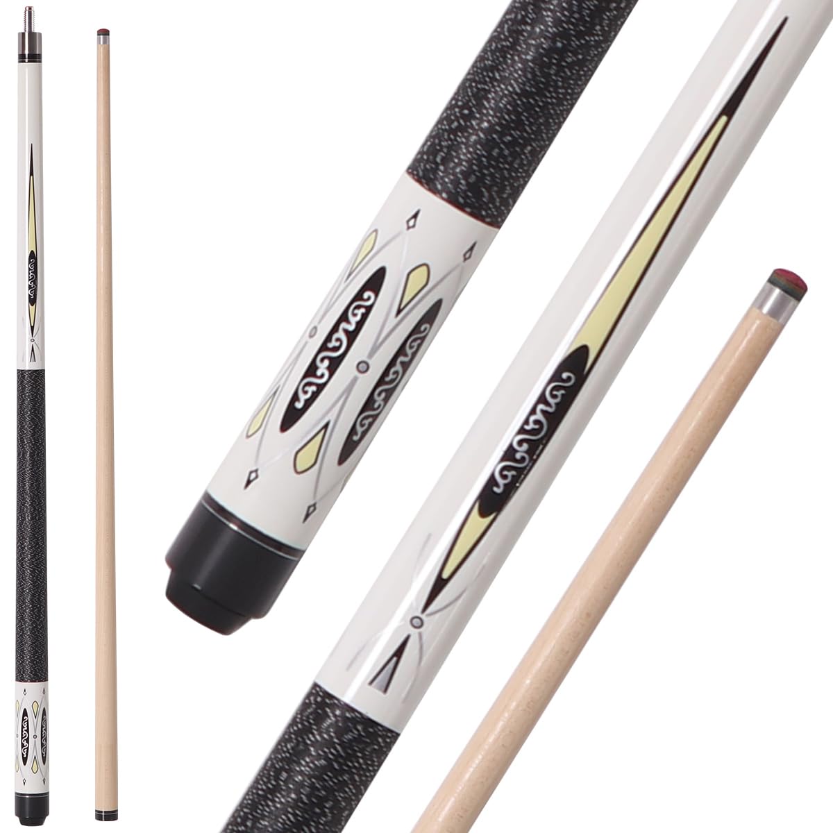 58" Maple Pool Cue – Low Deflection