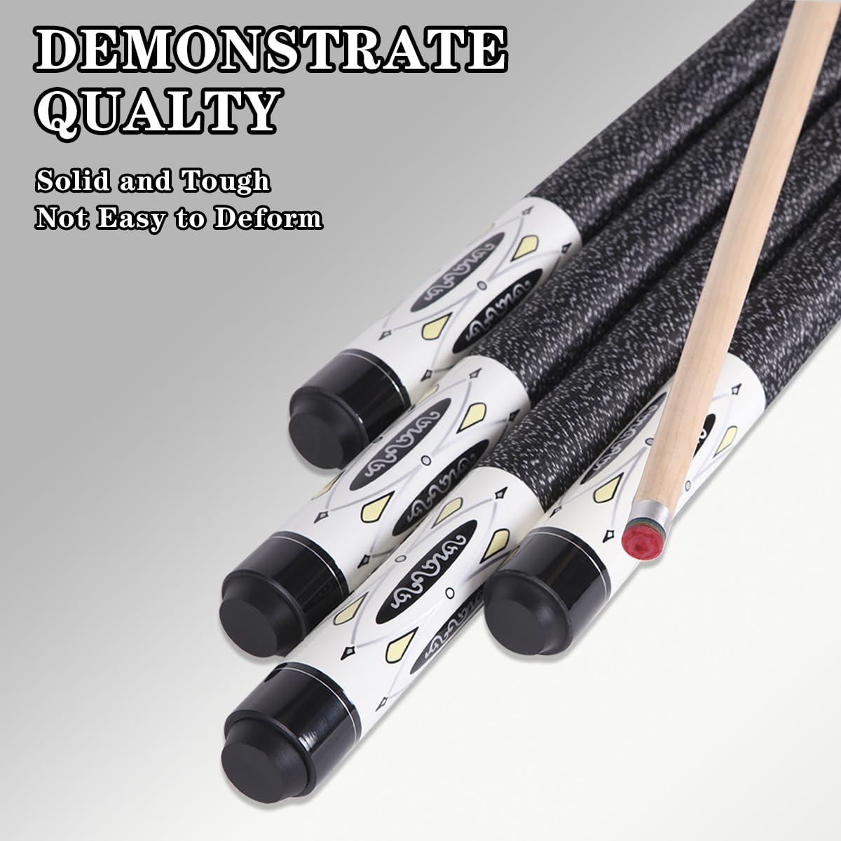 58" Maple Pool Cue – Low Deflection