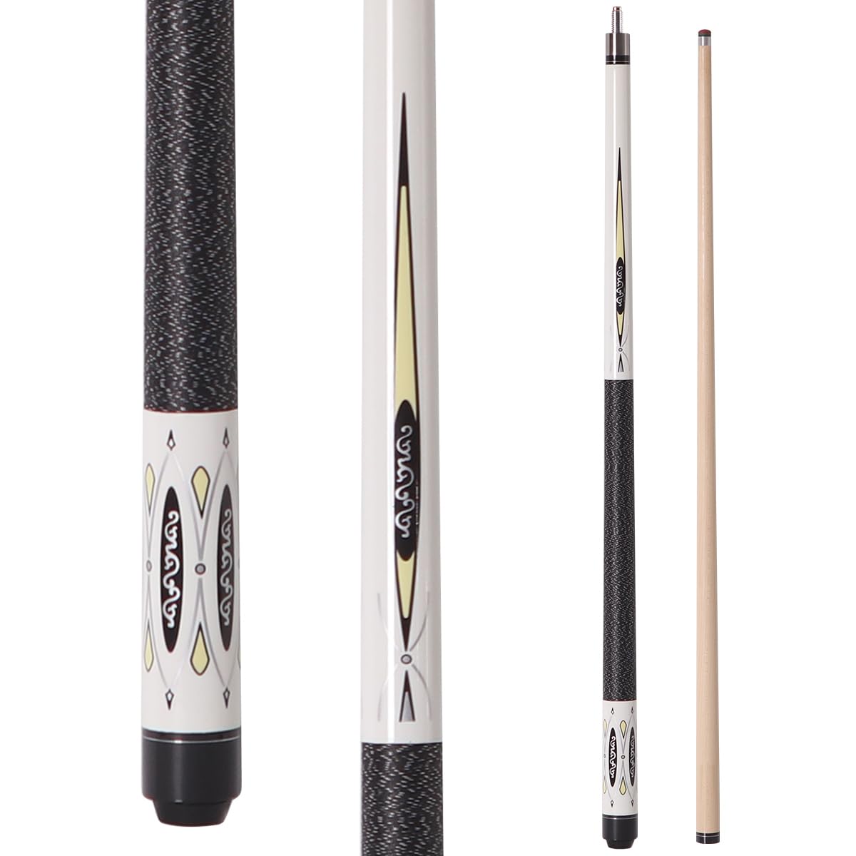 58" Maple Pool Cue – Low Deflection