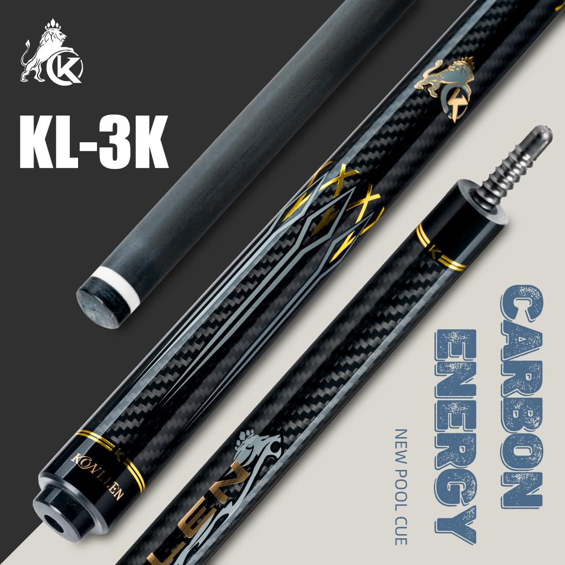 KONLLEN 58" Carbon Fiber Pool Cue