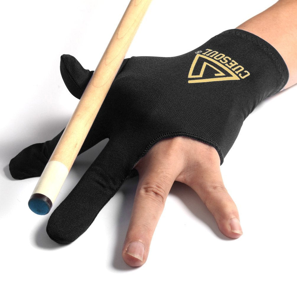 CUESOUL 10pcs 3-Finger Pool Cue Gloves