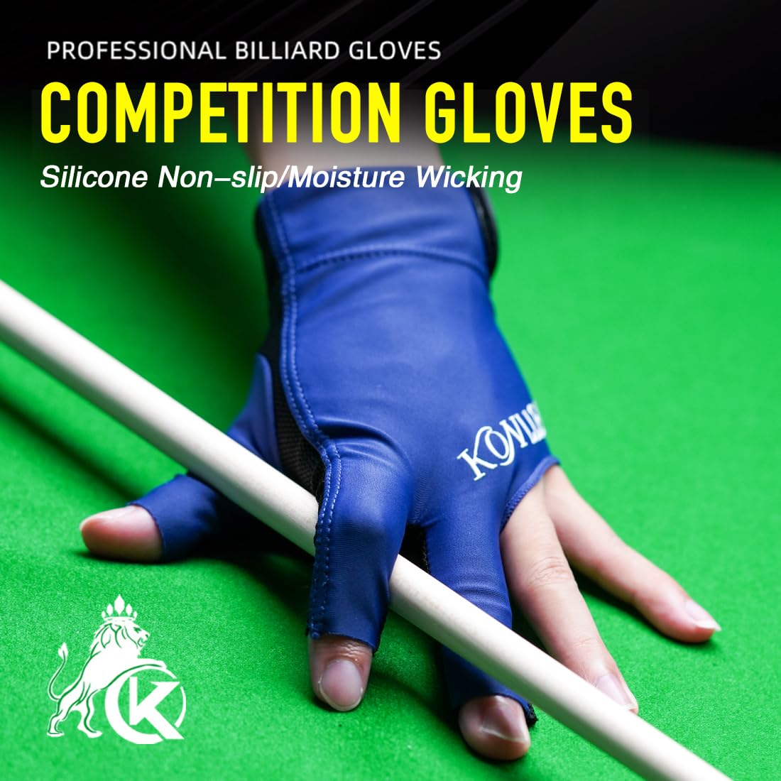 KONLLEN Adjustable Billiard Gloves