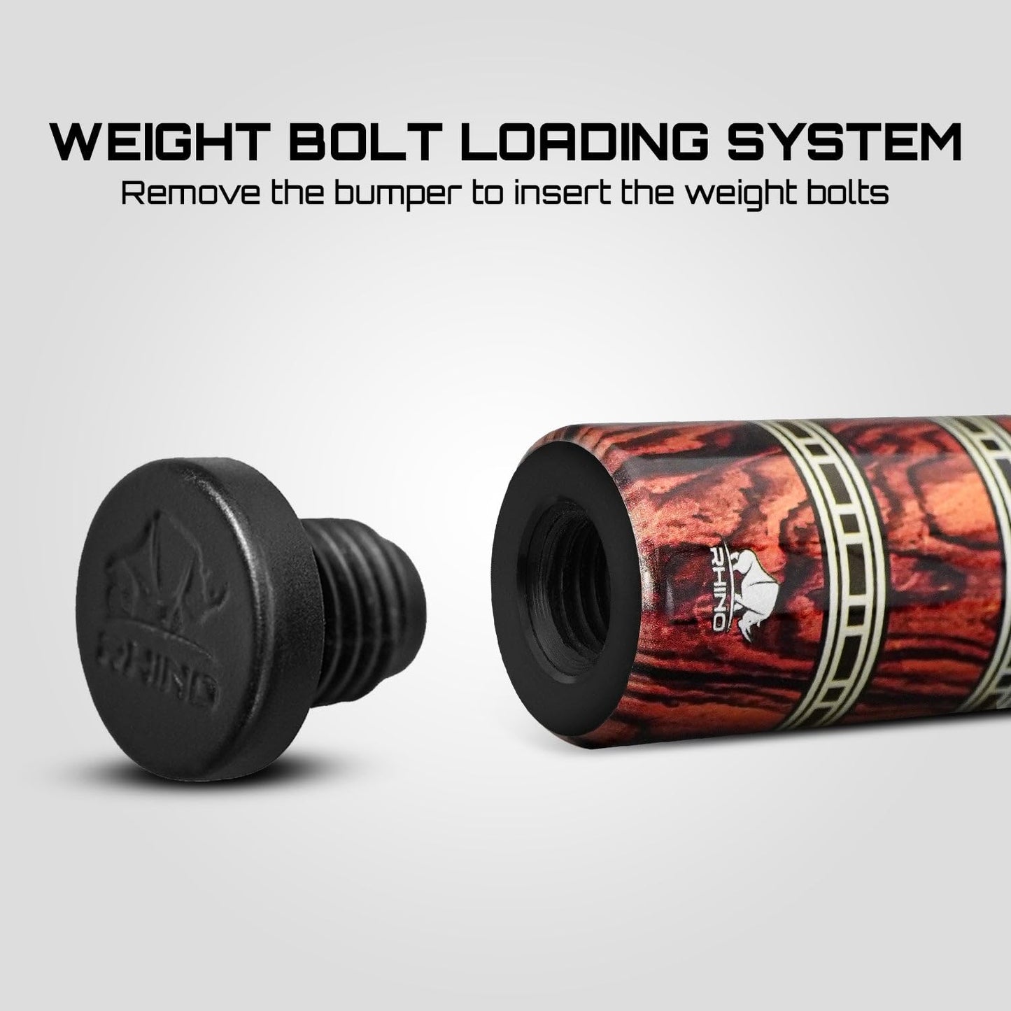 RHINO Retro Pool Cue Crocodile Wrap