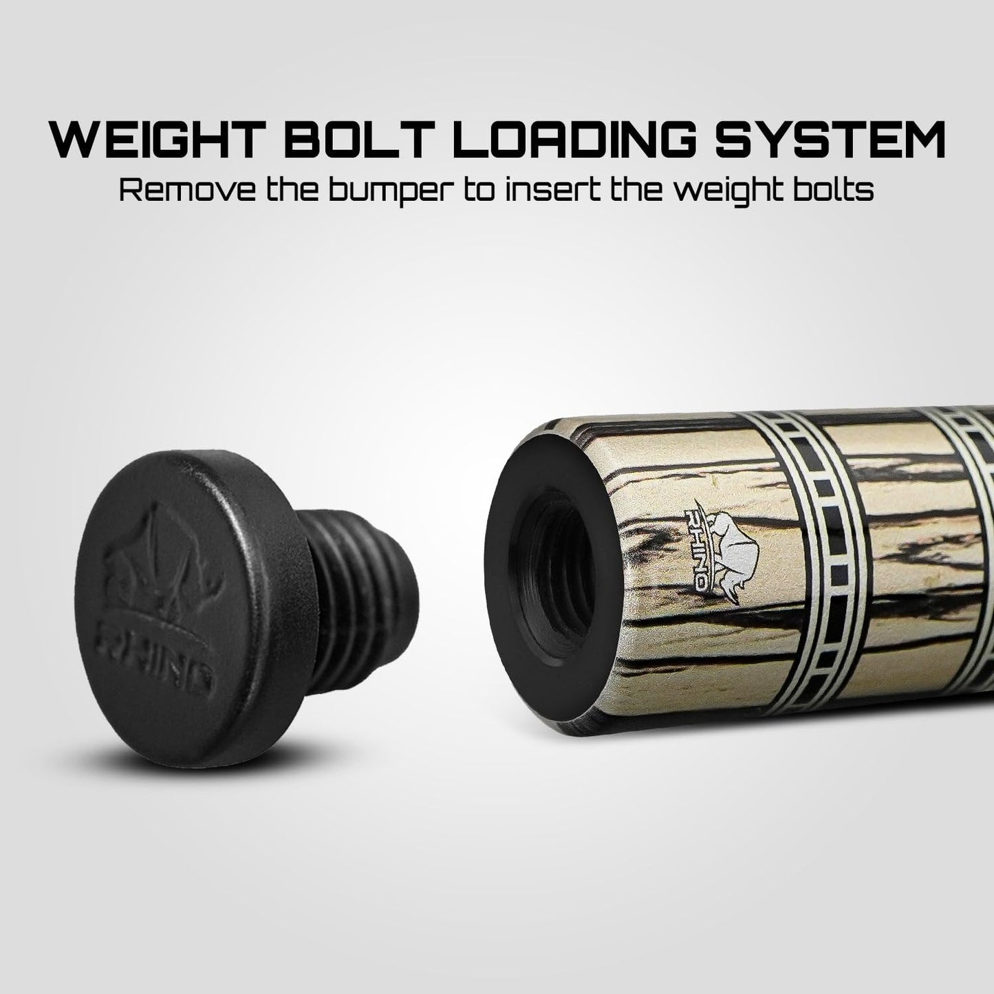 RHINO Retro Pool Cue Crocodile Wrap