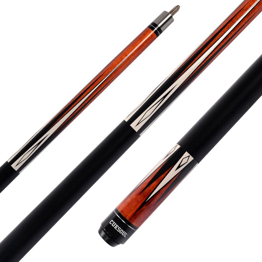 CUESOUL 2-Pack Pool Cue Sticks with Hard Case