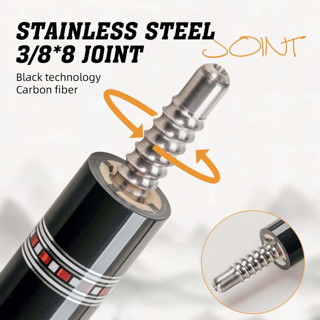 KONLLEN 58" Carbon Fiber Pool Cue